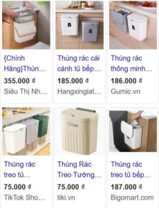 So sánh giá thùng rác treo tường từ nhiều thương hiệu